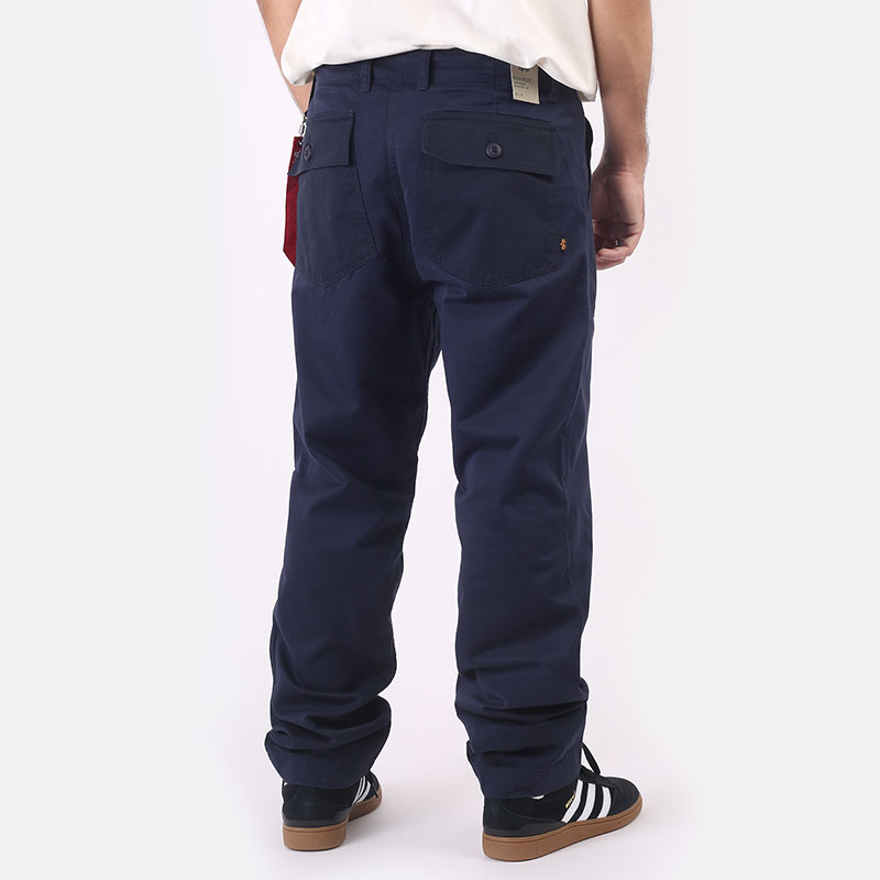 мужские синие брюки Alpha Industries Fatigue Pant MBO52500C1-410-blue - цена, описание, фото 5